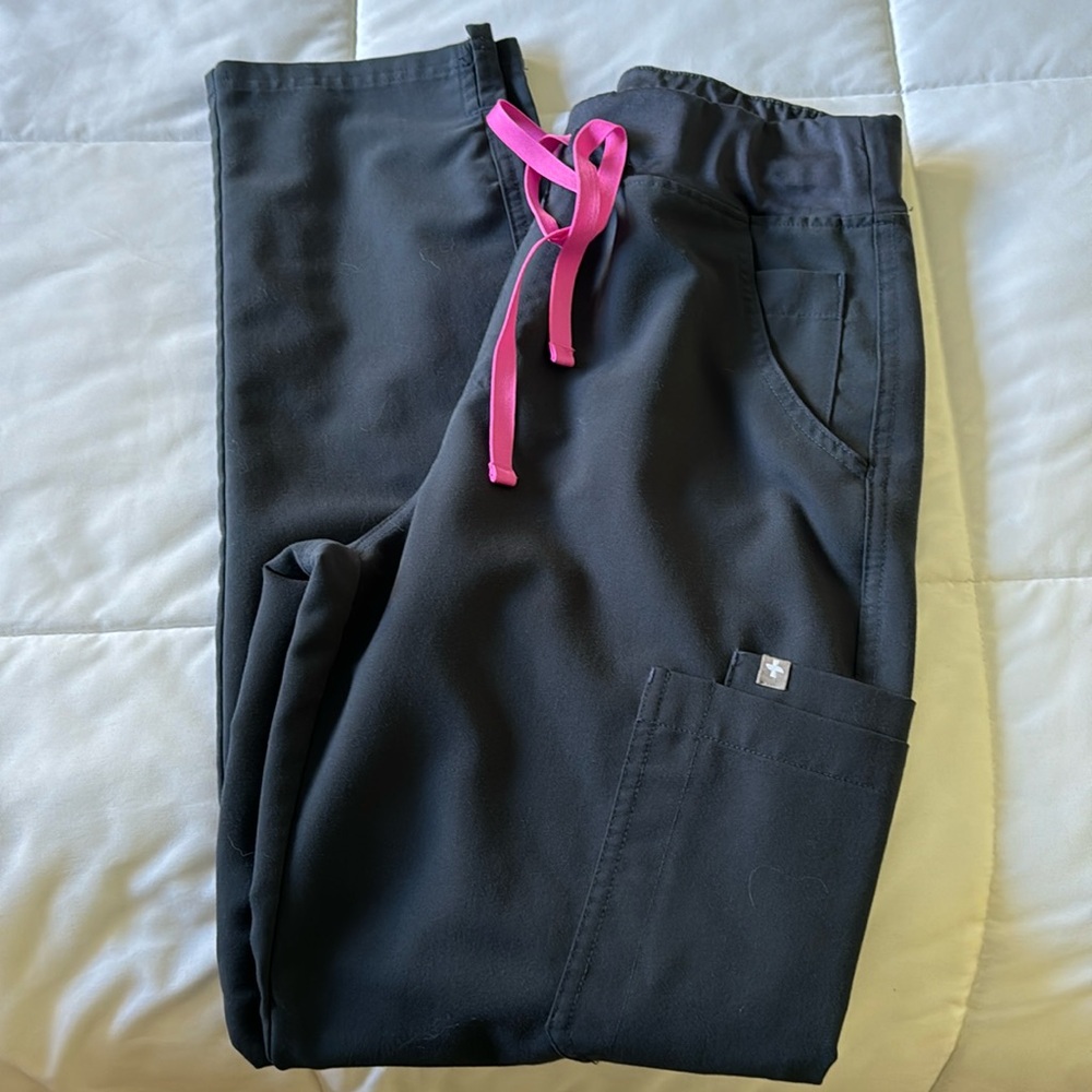 Figs High Waisted Yola Skinny scrub pants, Night Sky